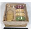 Image 1 : NEW 5PC DIPPING SET. SET OF 4 DIPPING BOWLS AND