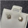 Image 3 : 14K WHITE GOLD DIAMOND (0.4CT,SI1-2,G-H) EARRINGS