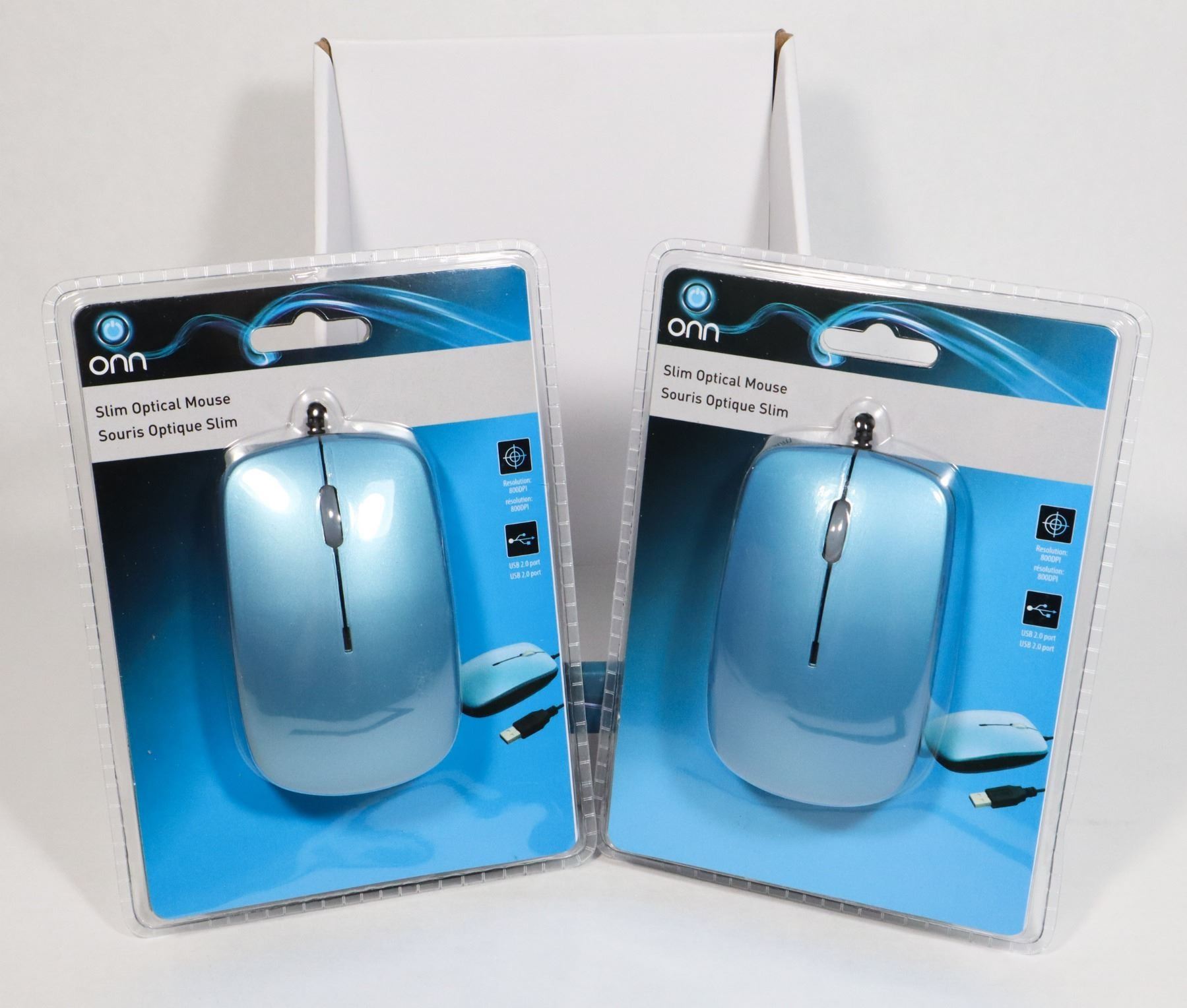CASE OF ONN WIRED COMPUTER MICE (2 MICE IN CASE)