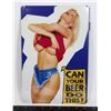Image 1 : NEW "CAN YOUR BEER DO THIS?" ADULT METAL SIGN
