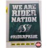 Image 1 : 2015 CFL Football 8 x10 Poster - Roughriders - Signed (SEE PICS!)