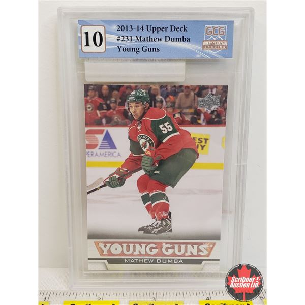 2013-14 Upper Deck #231 Mathew Dumba Young Guns : Wild (Certified GCG 10) (SEE PICS!)