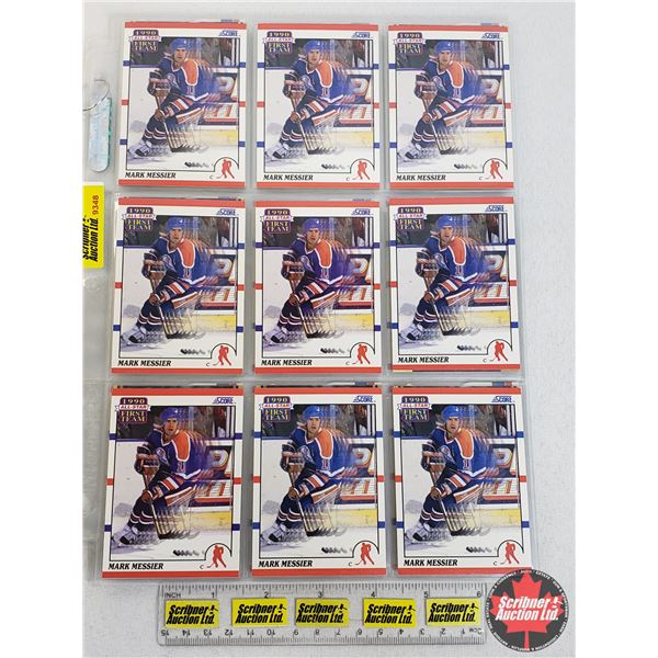 Hockey Cards 1990's-2000's Variety (4 Sheets ~ 9 Per Sheet) : Incl. Mark Messier, Patrick Roy, & Gra