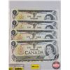 Image 2 : Canada $1 Bills 1973 (8) :  - Lawson/Bouey (2) - Crow/Bouey (6) (See Pics for Varieties, Conditions,