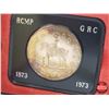 Image 2 : Canada Silver Dollar 1873-1973 RCMP (Black Clamshell Case) (SEE PICS!)