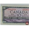 Image 2 : Canada $10 Bill 1954 *Replacement : Beattie/Rasminsky # *BD0135720 (See Pics for Varieties, Conditio