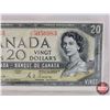 Image 2 : Canada $20 Bill 1954DF "Devil's Face" : Coyne/Towers #AE5056983 (See Pics for Varieties, Conditions,