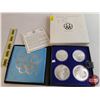 Image 1 : RCM Olympic Four-Coin Uncirculated Set : Series IV Olympic Track and Field Events : (Each Coin 92.5%