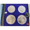 Image 2 : RCM Olympic Four-Coin Uncirculated Set : Series IV Olympic Track and Field Events : (Each Coin 92.5%