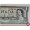 Image 2 : Canada $1 Bill 1954DF "Devil's Face" : Beattie/Coyne #PA0854263 (See Pics for Varieties, Conditions,