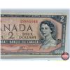 Image 2 : Canada $2 Bill 1954DF "Devil's Face" : Beattie/Coyne #DB98810443 (See Pics for Varieties, Conditions