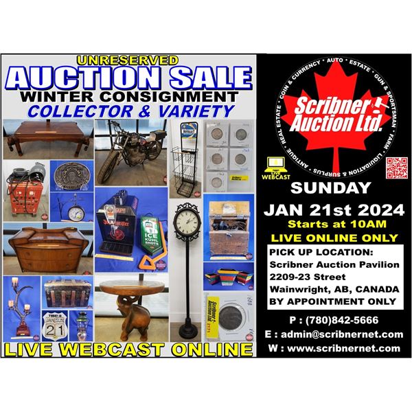 BID NOW! KEEP SCROLLING! 3 Day Auction - Kicks Off on Friday Jan 19th - 21st !