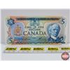 Image 3 : Canada $5 Bills 1979 (3 Consecutive) : Lawson/Bouey #30111895436-437-438 (See Pics for Varieties, Co