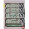 Image 2 : Canada $1 Bills (7) Centennial 1867-1967 : Beattie/Rasminsky (No S/N#'s) (See Pics for Varieties, Co