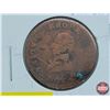 Image 2 : Broke Halifax Nova Scotia 1814 Half Penny BRITANNIA (SEE PICS!)