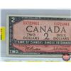 Image 2 : Canada $2 Bill 1954 : Beattie/Rasminsky #ZU3723861 (See Pics for Varieties, Conditions, Serial Numbe