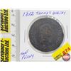 Image 1 : Lower Canada One Penny Token 1812 Thomas Halliday (SEE PICS!)