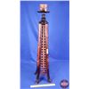 Image 1 : HOME DÉCOR : Wooden Pedestal Candle Holder ( 34-1/4"H x 5-1/2"W x 5-1/2"D)  (SEE PICS!)