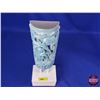 Image 3 : HOME DÉCOR : Blue Pedestal Ornament (19"H x 4-1/4"W x 6"W) (SEE PICS!)