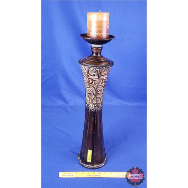 HOME DÉCOR : Tin Candle Holder (22-1/2 H x 5 Dia) (SEE PICS!)