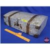 Image 1 : HOME DÉCOR : Galvanized Trinket Trunk (6-1/2"H x 18"W x 11-1/2"D) (SEE PICS!)