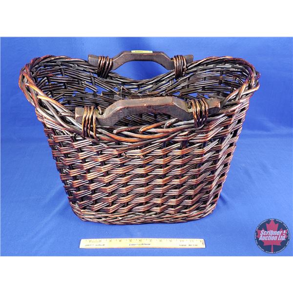 HOME DÉCOR : Wicker Basket (15 H x 22 W x 13 D) (SEE PICS!)