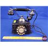 Image 1 : HOME DÉCOR : Antique Style Rotary Tin Phone (9"H x 6-1/2"W x 4-1/2"D) (SEE PICS!)