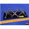 Image 1 : HOME DÉCOR : Cast Iron Jacks (Retro Decorative Home Accents -Paperweight) w/Trinket Tray (Tray Measu