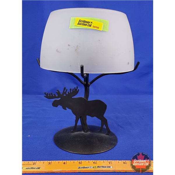 HOME DÉCOR : Moose & Forest Accented Tea Candle Holder (11"H x 7"Dia) (SEE PICS!)