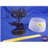 Image 3 : HOME DÉCOR : Moose & Forest Accented Tea Candle Holder (11"H x 7"Dia) (SEE PICS!)