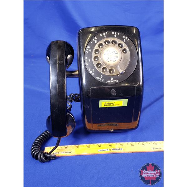 Rotary Wall Phone (10"H x 5"W x 5"D) (SEE PICS!)