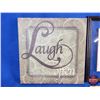 Image 2 : HOME DÉCOR - Wall Art : "Laugh Often" Canvas, "Live the Life you Dream" Framed Glass & "Live" Wooden