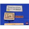 Image 1 : HOME DÉCOR - Wall Art : "The Laundry Room is Self Cleaning" Tin Sign, "Love" Faux Stone & "A Good Fr