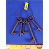 Image 1 : HOME DÉCOR : Cast Iron Skeleton Style Keys "Ford" Markings (Longest : 6"L) (SEE PICS!)