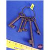 Image 2 : HOME DÉCOR : Cast Iron Skeleton Style Keys "Ford" Markings (Longest : 6"L) (SEE PICS!)