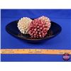 Image 2 : HOME DÉCOR : Trinket Bowl & Floral Balls (3) (Plate Measures : 3"H x 12"Dia) (SEE PICS!)