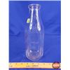 Image 2 : "Alpha Milk" Glass Milk Bottle (10-1/2"H x 3-3/4"W x 3-3/4"D) (SEE PICS!)