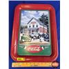 Image 2 : 1998 Coca-Cola Tray "REA Brings a Brighter Day" w/Coke Bottles (7) & 6 Bottle Cardboard Carrier (Tra