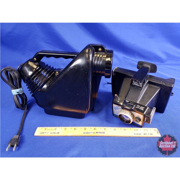 Vintage Magnajector Projector & Super Shooter Camera (Projector Measures : 8"H x 10"W) (SEE PICS!)