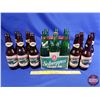 Image 1 : Lethbridge Beer Bottles (9), Variety Green Glass Pop Bottles (6) & 6 Bottle Cardboard Schweppes Ging