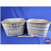 Image 1 : Galvanized GSW Basins (11"H x 18-1/2"W x 18"D) (SEE PICS!)