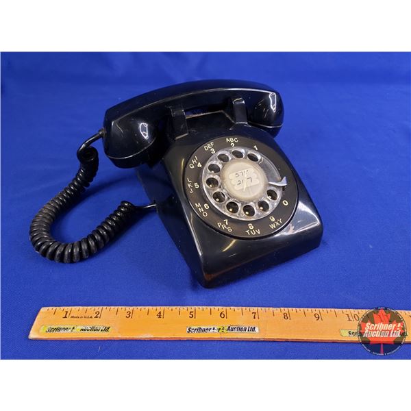 Northern Electric Black Rotary Phone (5"H x 5"W x 91/2"D) (SEE PICS!)