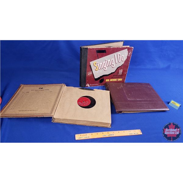 Record Album Collection (78rpm) - 3 Books w/24 Records (SEE PICS!)