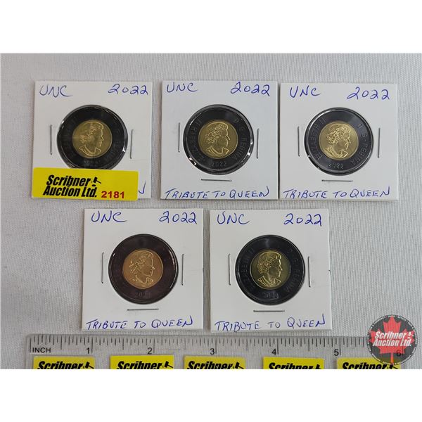 Canada Toonies (5) : 2022 (SEE PICS!)
