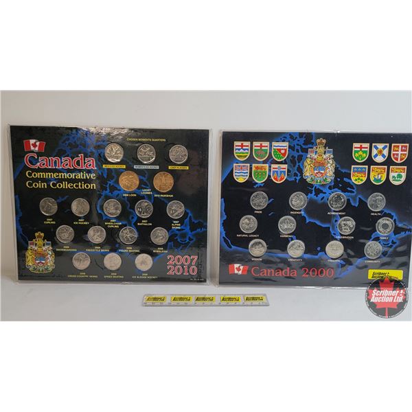 Canada 2000 Millennium Quarter Set & Canada 2007-2010 Commemorative Coin Collection (SEE PICS!)