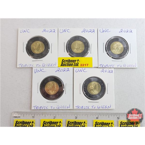 Canada Toonies (5) : 2022 (SEE PICS!)