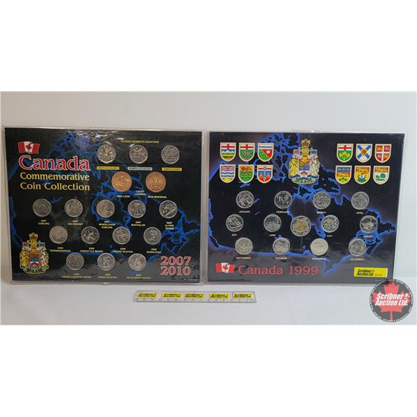 Canada 2000 Millennium Quarter Set & Canada 2007-2010 Commemorative Coin Collection (SEE PICS!)