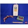Image 1 : Vintage Christmas Trio : Yule Craft Tree, Illuminated Tree Topper & Wreath (SEE PICS!)