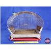 Image 2 : Roller King Bird Cage (14"H x 20"W x 9"D) (Note: Missing One Foot) (SEE PICS!)