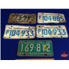 Image 2 : SASK License Plates (5) : 1965(2) ; 1972 (Matching Set); 1972 (SEE PICS!)